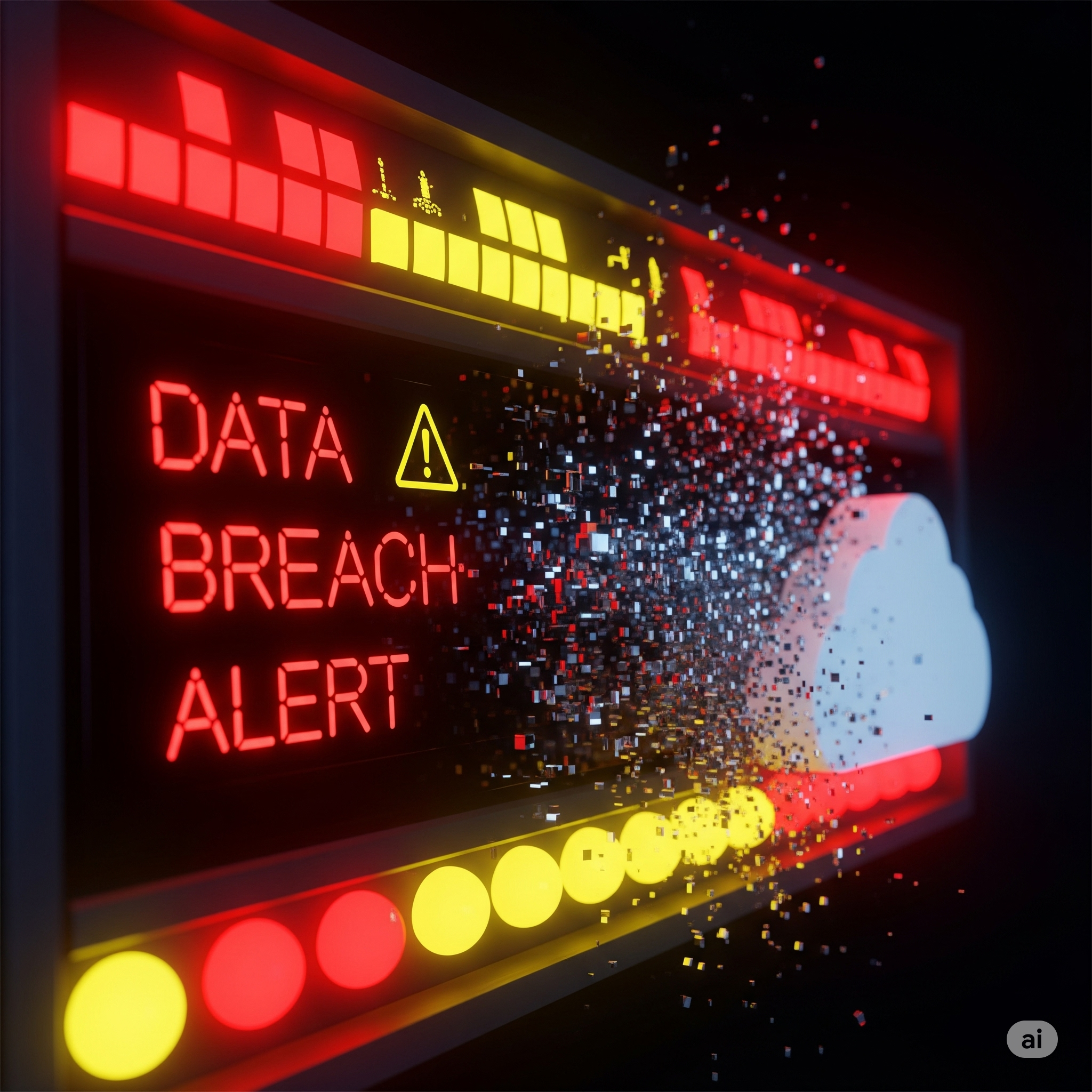 Data breach alarm visual