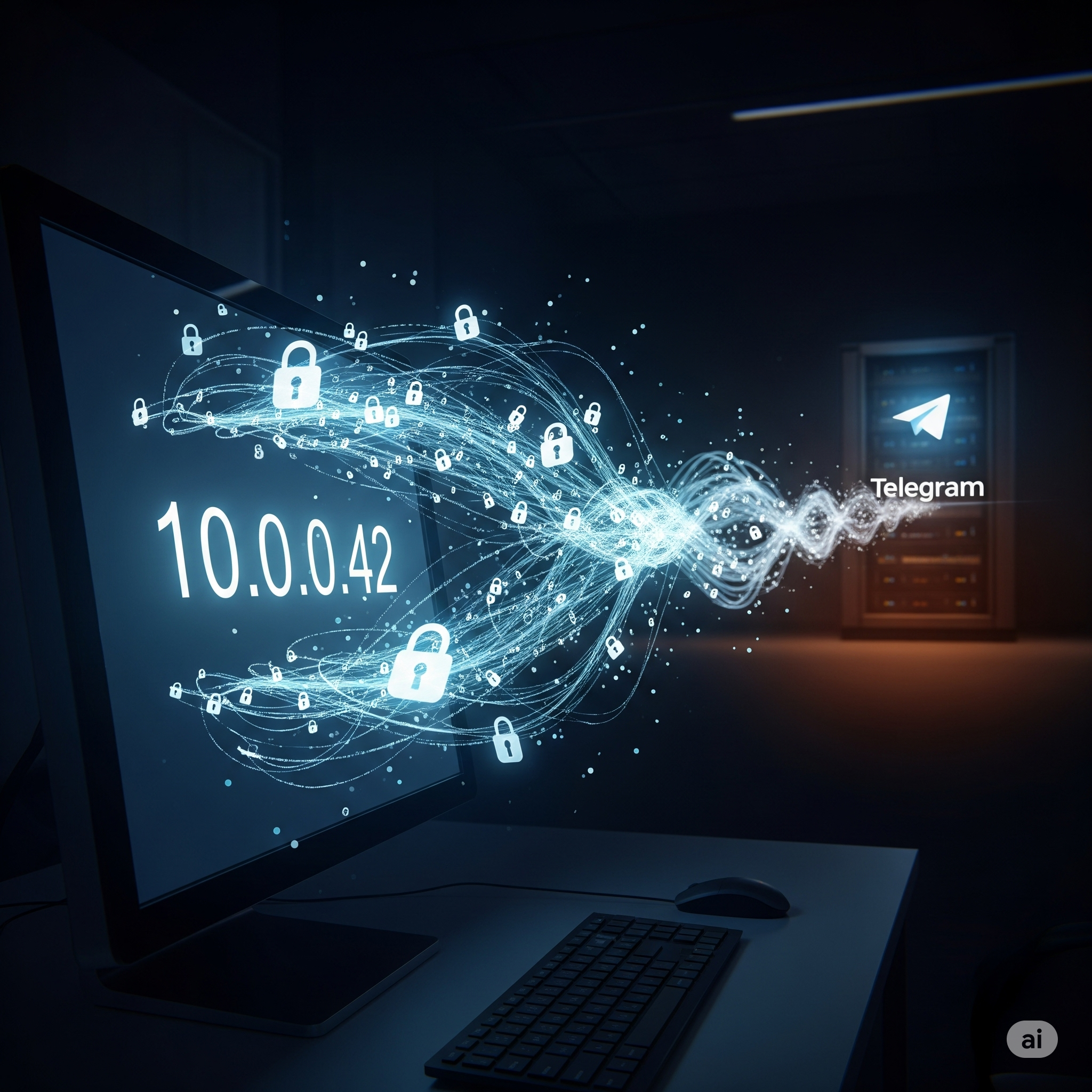 Telegram data transfer visual