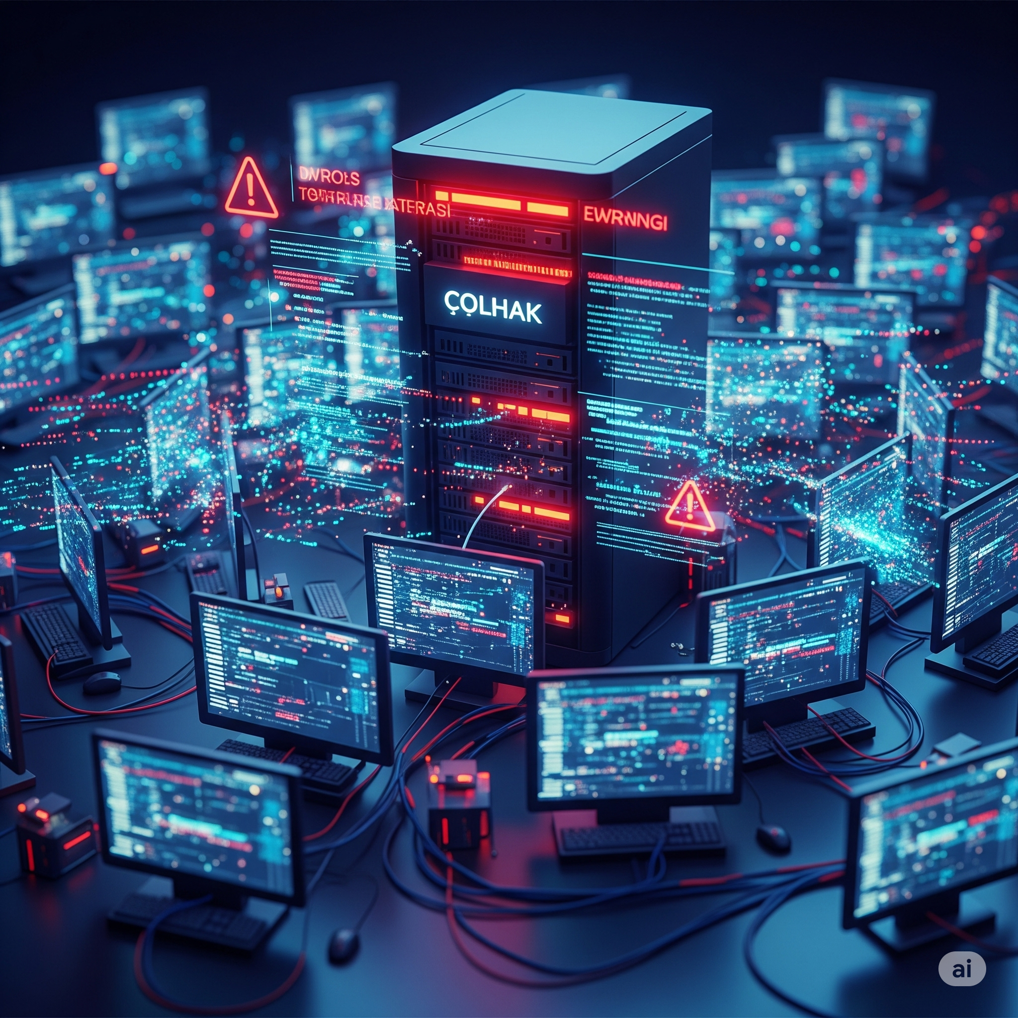 DDoS traffic spike visual