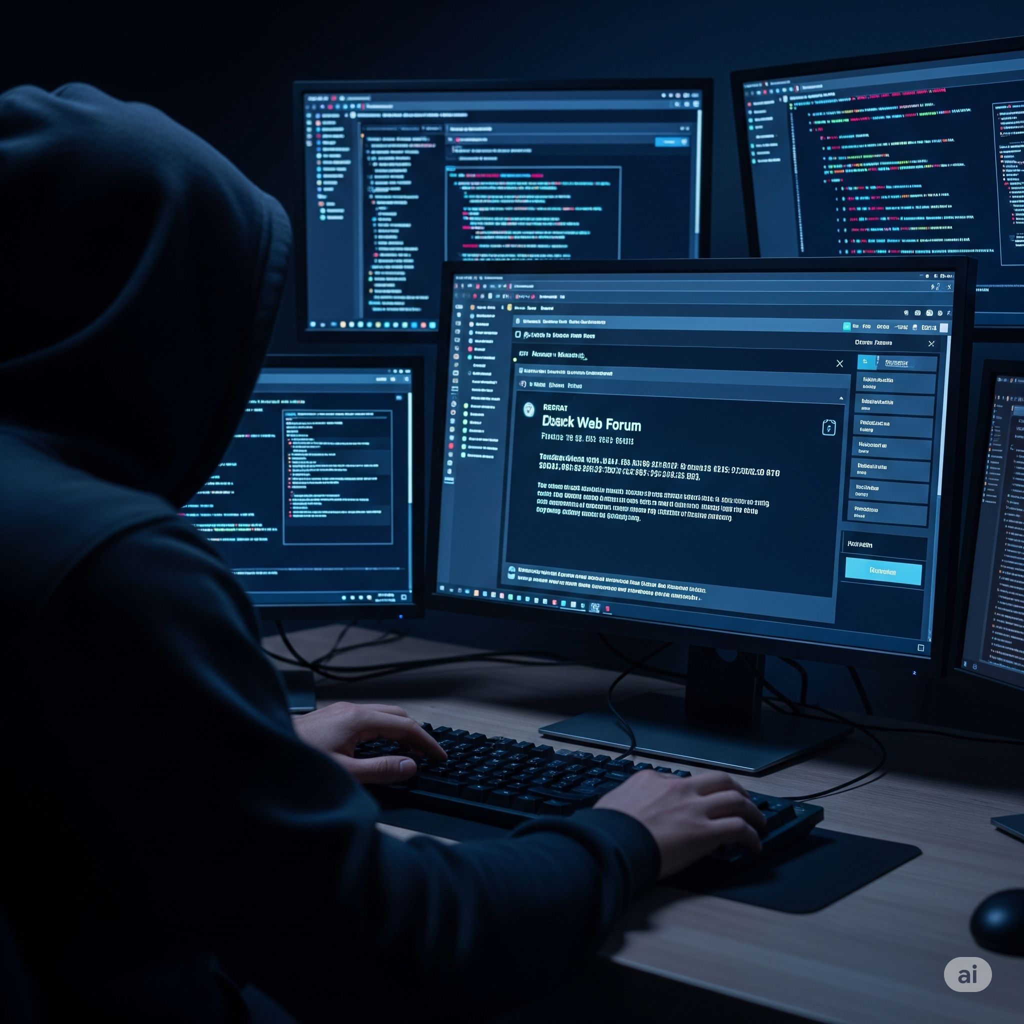 Dark Web forumunda şifreli gönderi